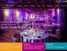 Tablet Screenshot of eventdecorsouthflorida.com